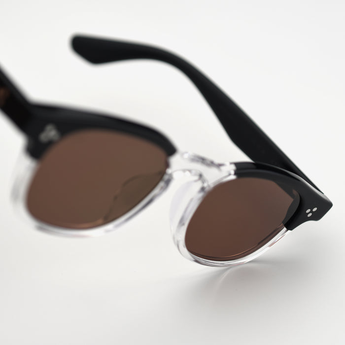 Black & Clear / Brown