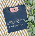 BASEBALL LIFE Embroidered T-shirt or Sweatshirt