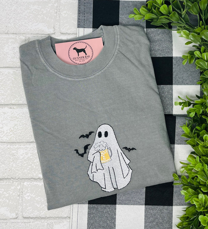 BEER GHOST Embroidered T-shirt or Sweatshirt