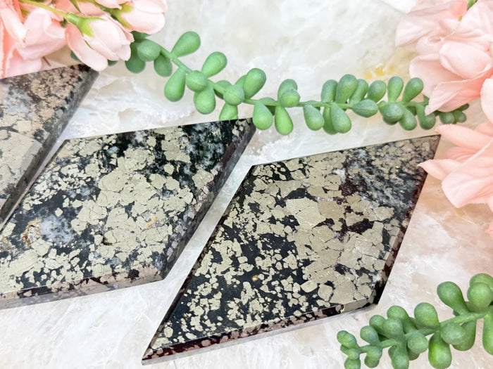 Black Pyrite Diamond Slab