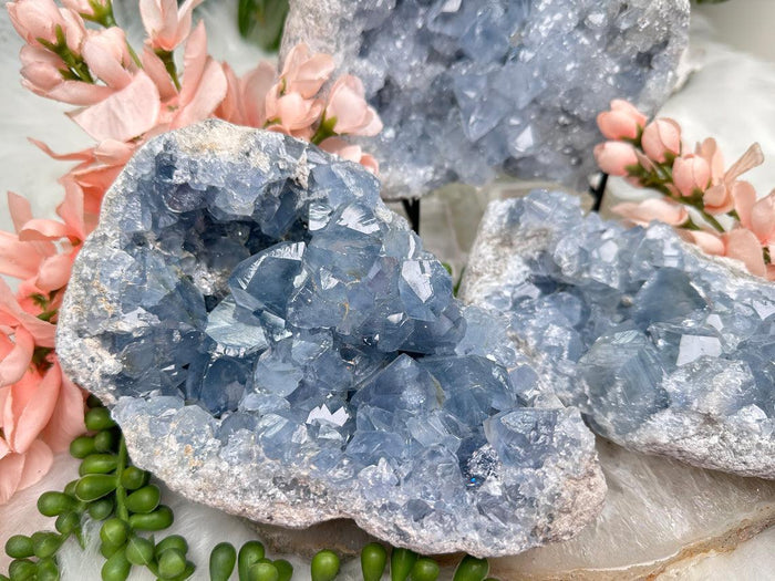 Blue Celestite Geodes