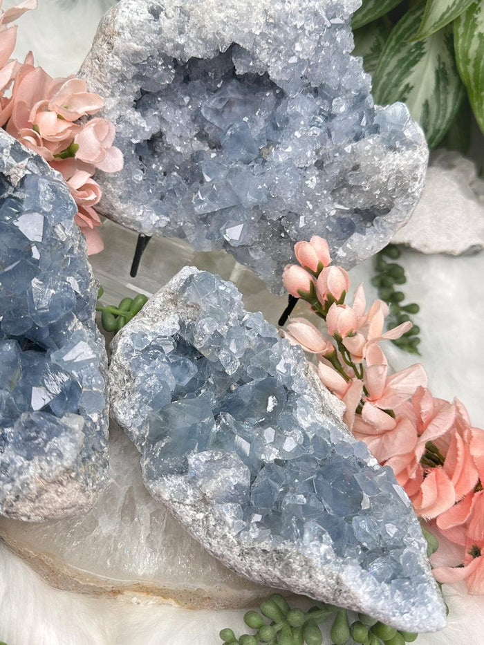 Blue Celestite Geodes
