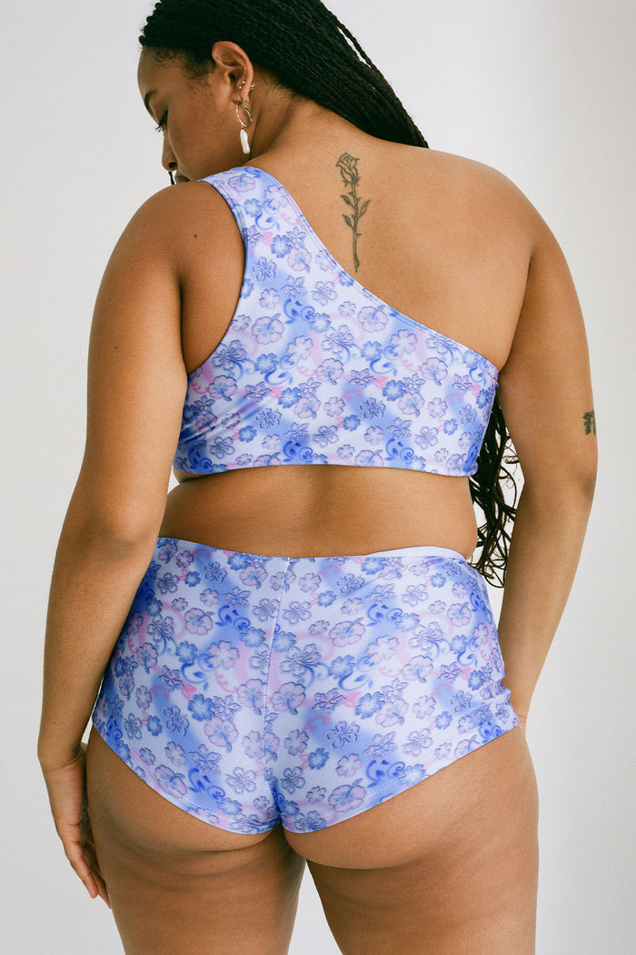Blue Crush Floral Shine Boy Short City of Angels Extended