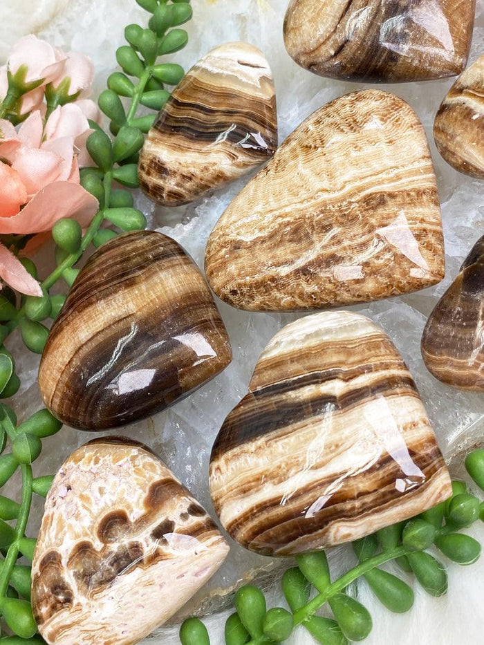 brown-tan-calcite-hearts