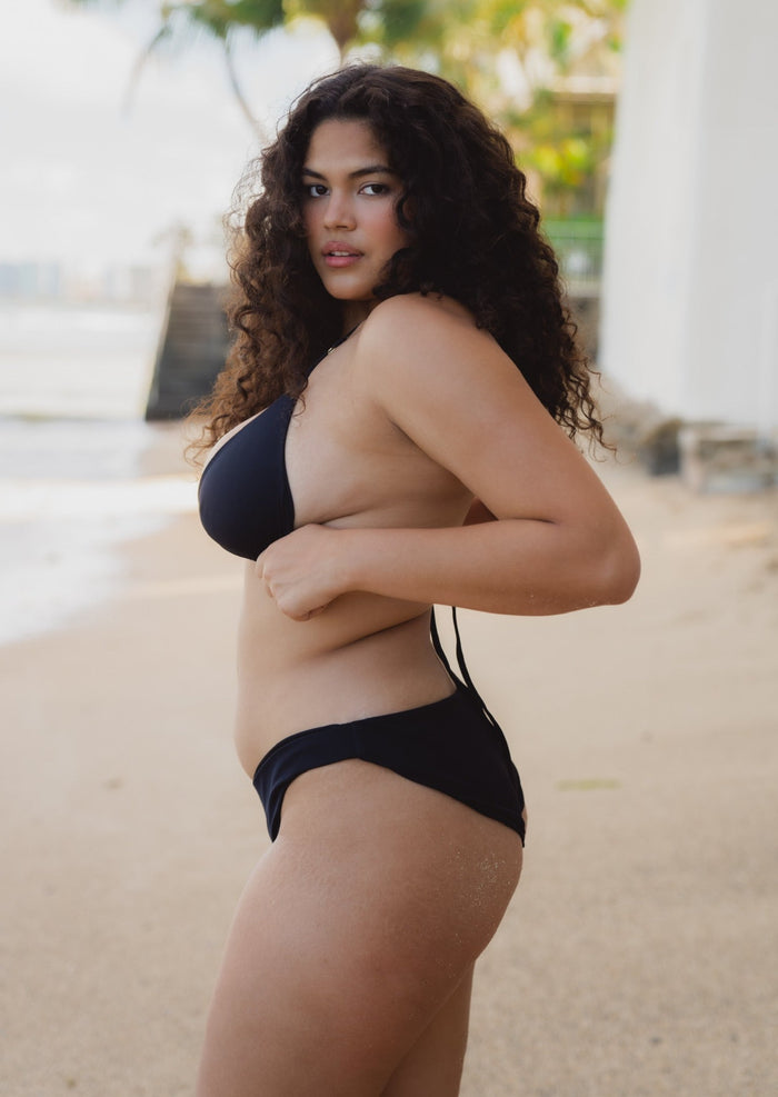 Hawaii Sustainable Black Bikini Bottoms
