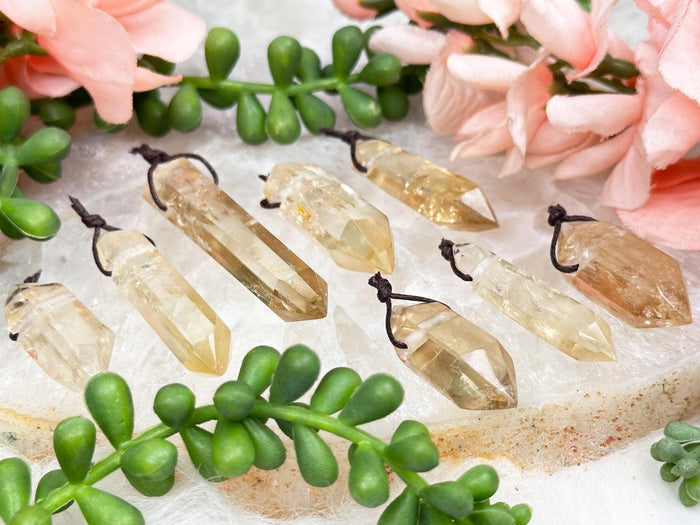 congo-citrine-pendant-points