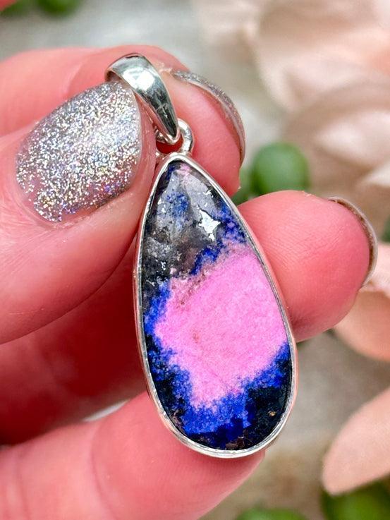 cobalto-calcite-azurite-pendant