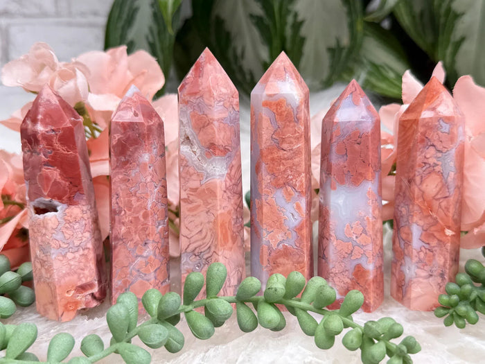 cotton-candy-agate-jasper-points