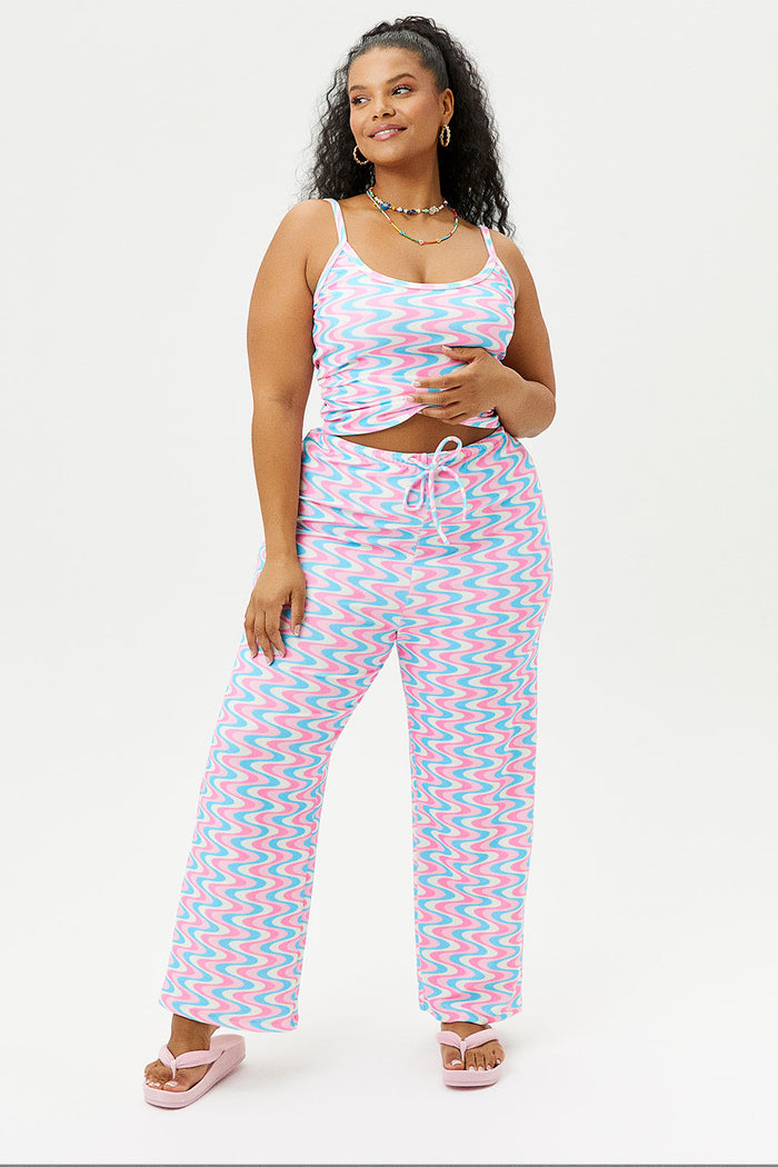Courtney Scoop Terry Tank Sister Swirl Extended