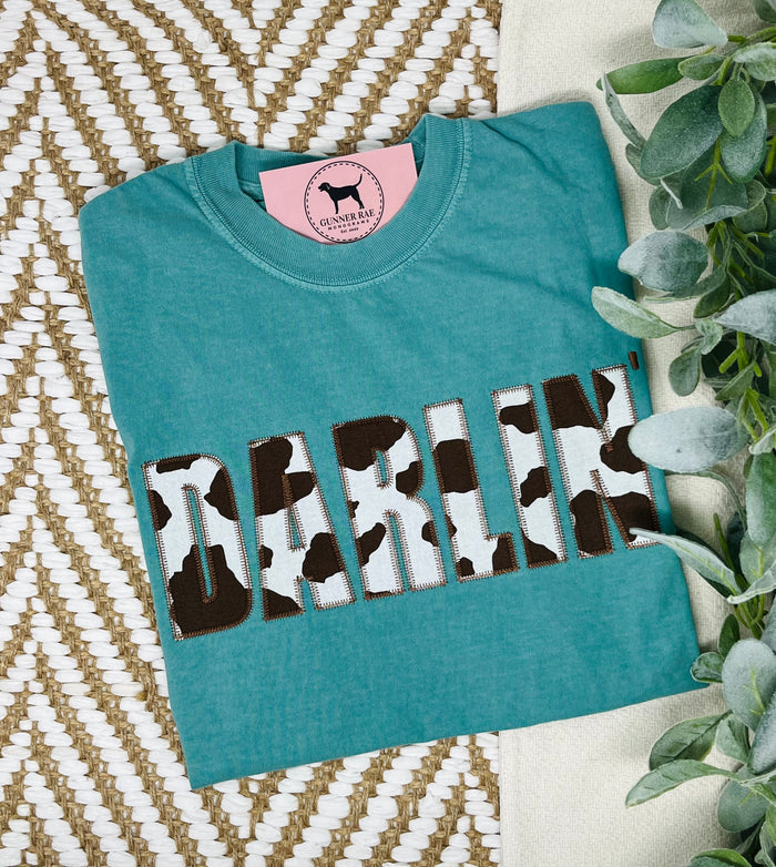 DARLIN' Applique Embroidered T-shirt or Sweatshirt