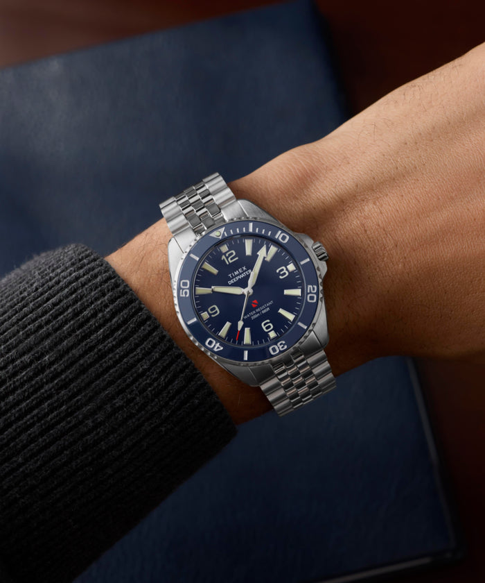 TW2Y64600 Deepwater Arctic 40.5mm Stainless Steel Bracelet Watch Alt Wrist Shot 1 Image
