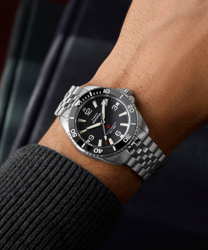 TW2Y64500 Deepwater Arctic 40.5mm Stainless Steel Bracelet Watch Primary Wrist Image