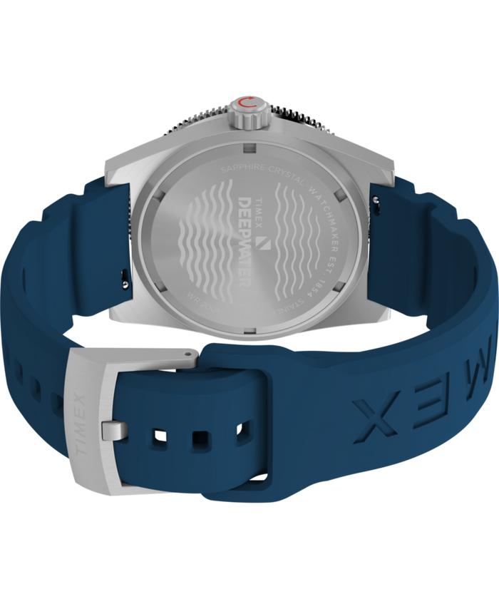 TW2W74600 Deepwater Reef 200 41mm Synthetic Rubber Strap Watch    Caseback with Attachment Image