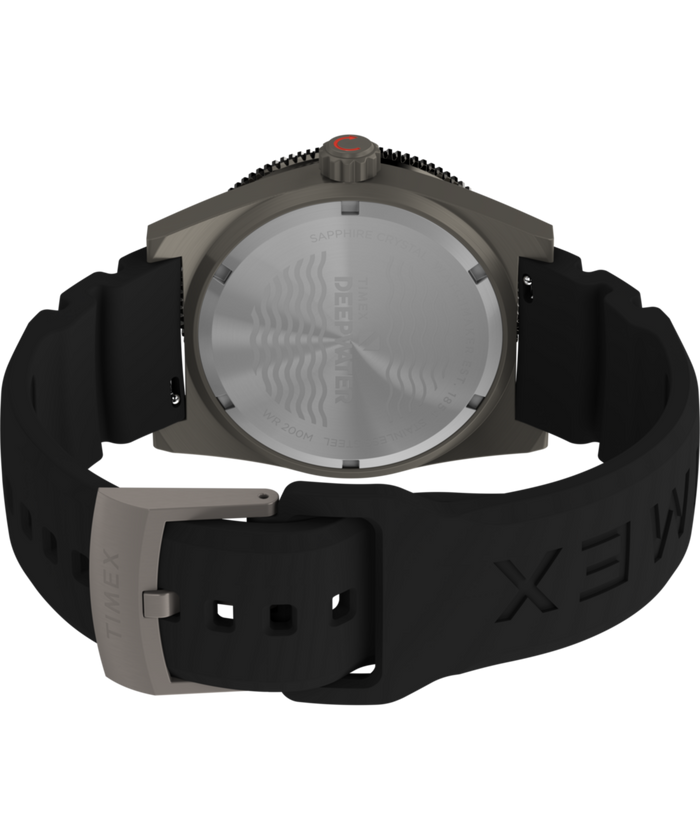 TW2W74700 Deepwater Reef 200 41mm Synthetic Rubber Strap Watch    Caseback with Attachment Image