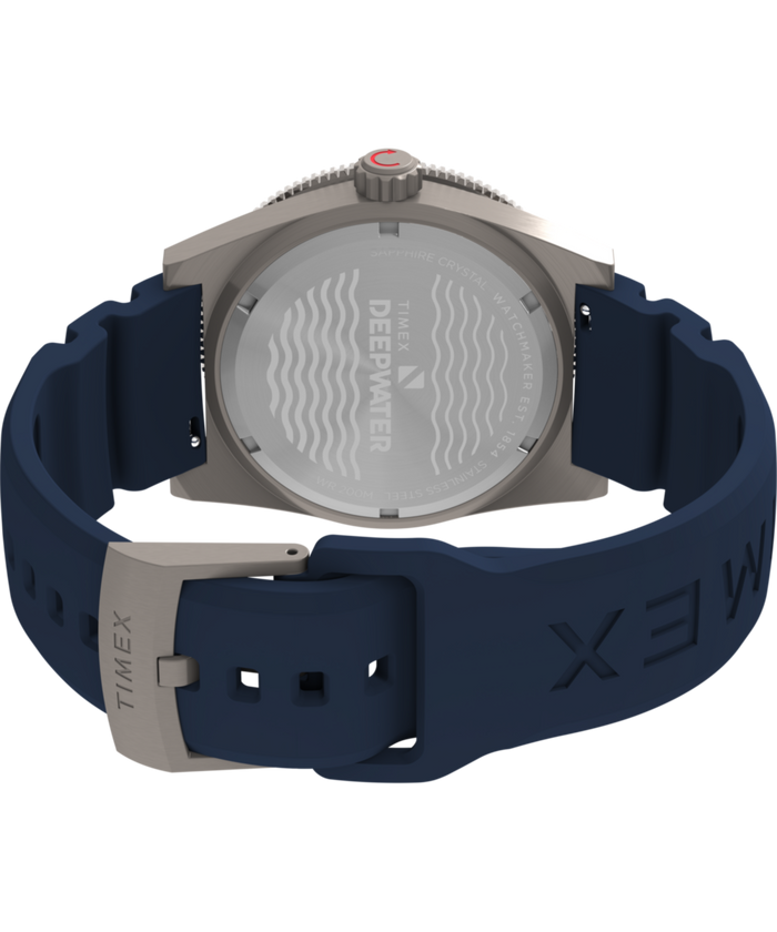 TW2W75100 Deepwater Reef 200 GMT 41mm Synthetic Rubber Strap Watch Caseback with Attachment Image