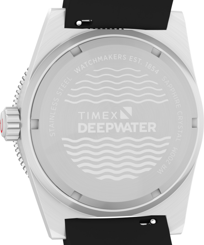 TW2W75000 Deepwater Reef 200 GMT 41mm Synthetic Rubber Strap Watch Caseback Image