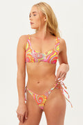 Dexter Far Out Ruched Bralette Top