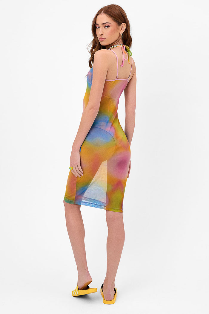 Dixie Serotonin Mesh Midi Dress