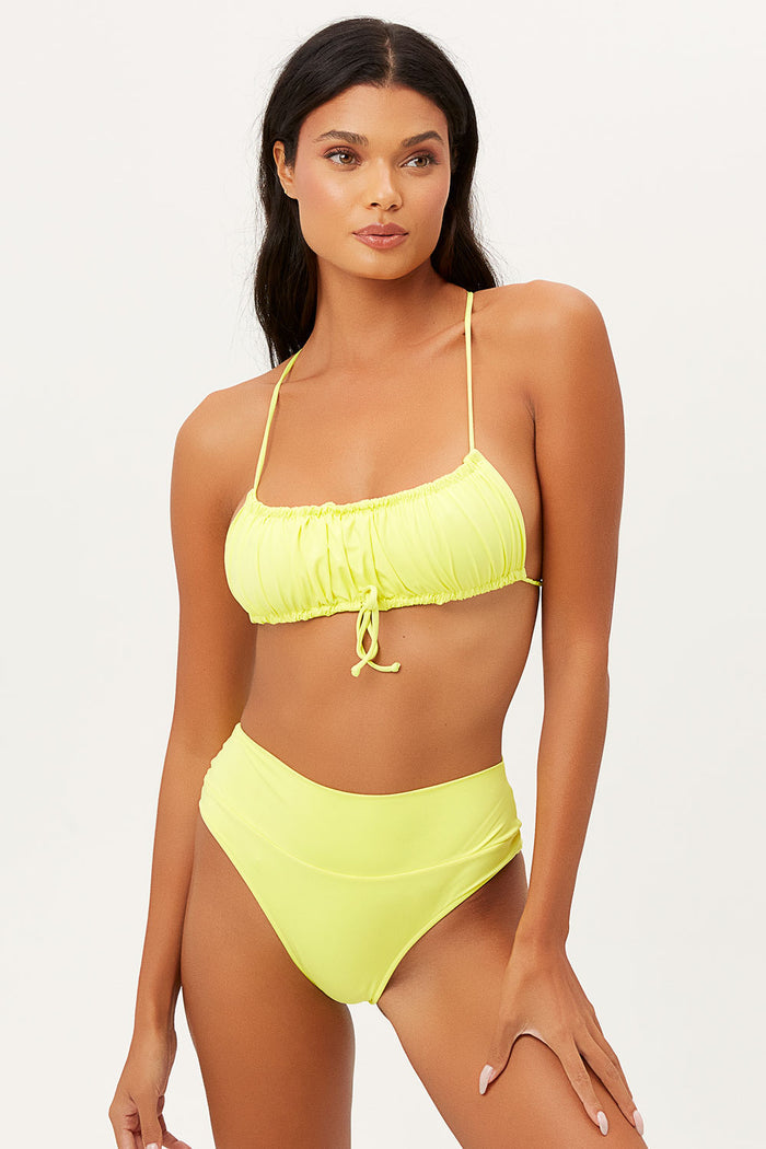 Dreamy Lemonade High Waist Cheeky Bottom