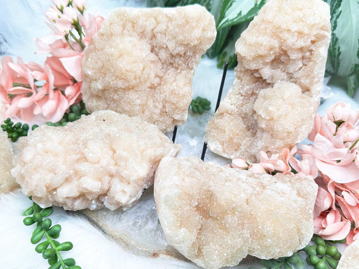 Druzy Peach Stilbite