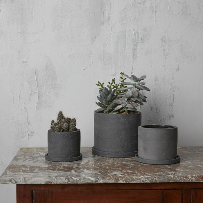 PLANTERS - EASTON PLANTER - 5.5" - CHARCOAL