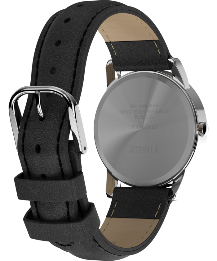 T2H281 Easy Reader 35mm Leather Strap Watch Caseback with Attachment Image