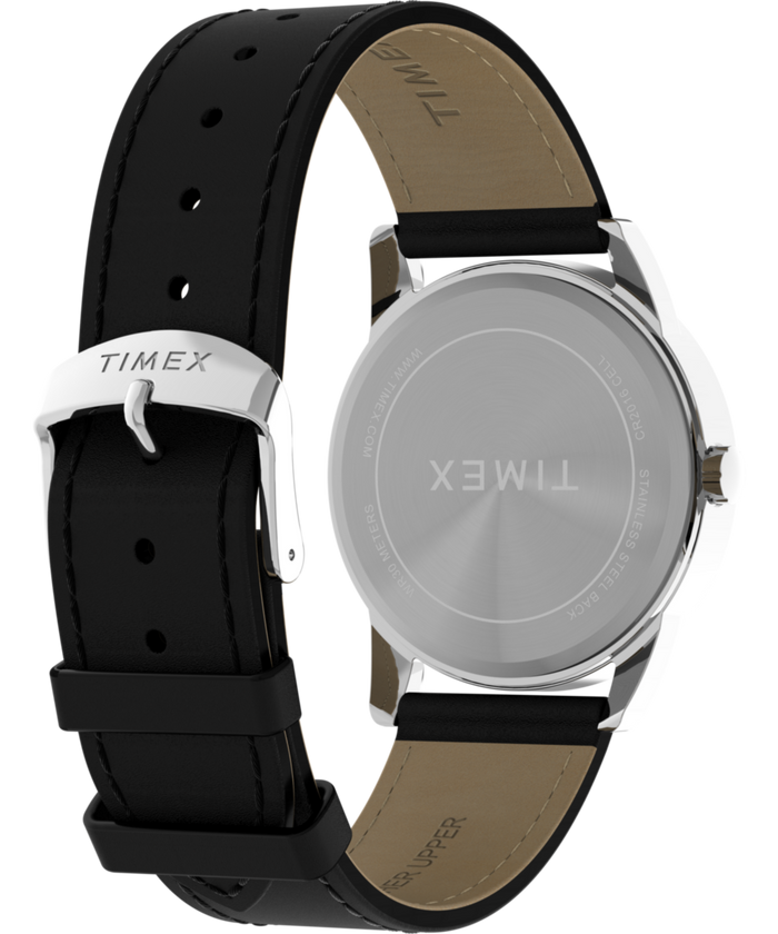 TW2Y12800 Easy Reader® Classic 38mm Leather Strap Watch Caseback with Attachment Image