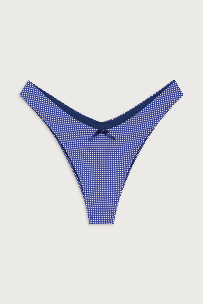Enzo Cheeky Bikini Bottom - Sailor Gingham