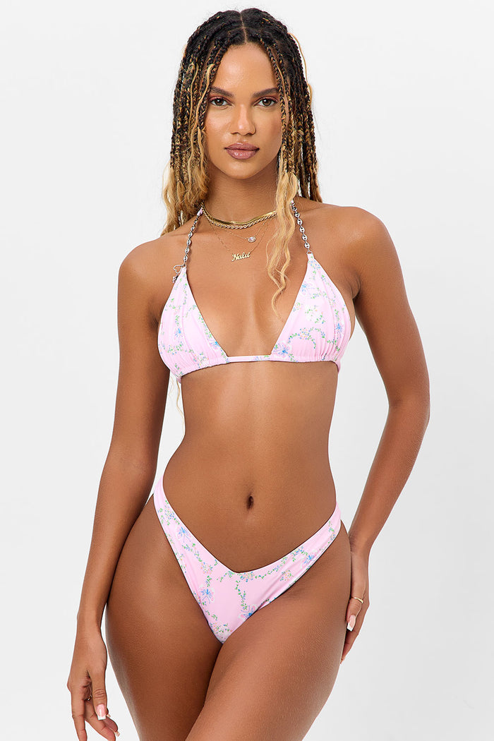 Enzo Floral Cheeky Bikini Bottom Fairytale
