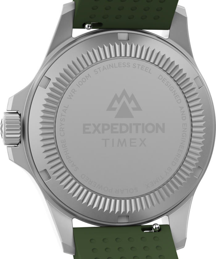TW2Y31600 Expedition® Field Post Solar 41mm Silicone Strap Watch Caseback Image