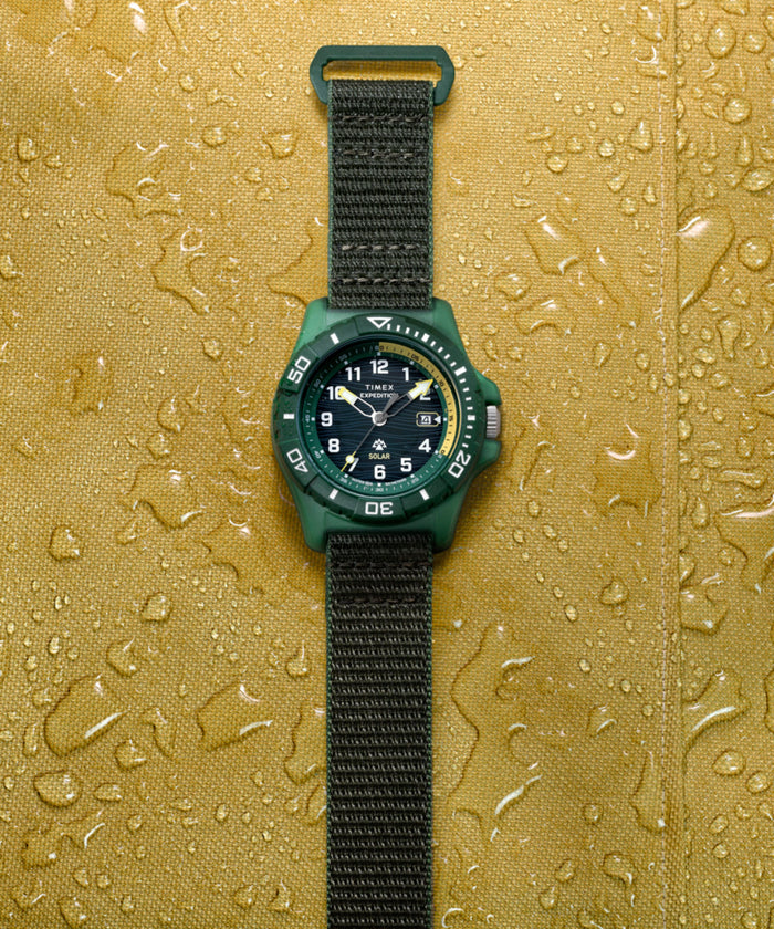 TW2Y61400 Expedition® Freedive Solar 46mm #tide Fabric Strap Watch Campaign Key Silhouettes (Beauty shots) Image