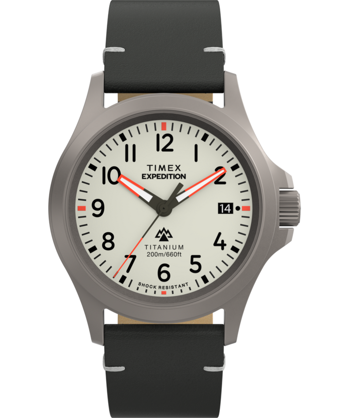 TW2W78200 Expedition Titanium 38mm Leather Strap Watch  Primary Image
