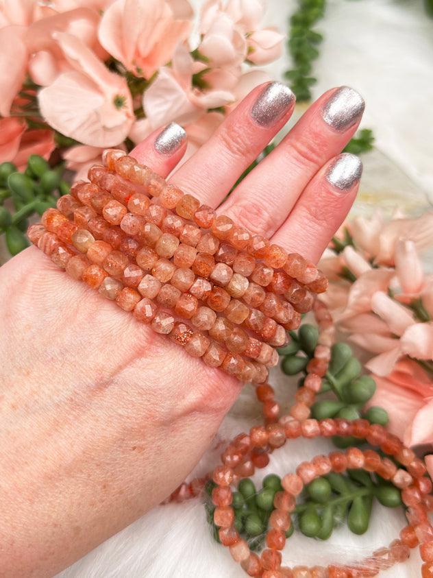 faceted-sunstone-bracelet