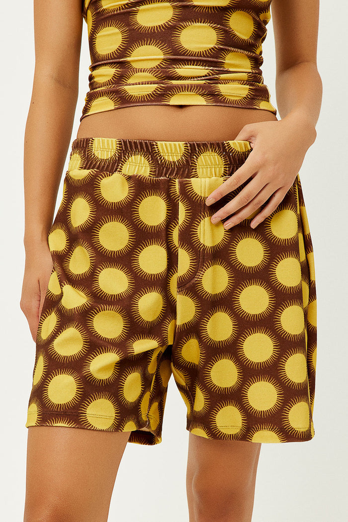 Fifi Golden Terry High Waist Shorts
