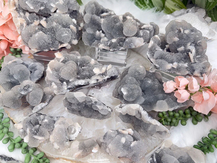 gray-chalcedony-stalactite-clusters-india