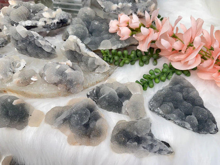 indian-gray-chalcedony-stalactite-clusters