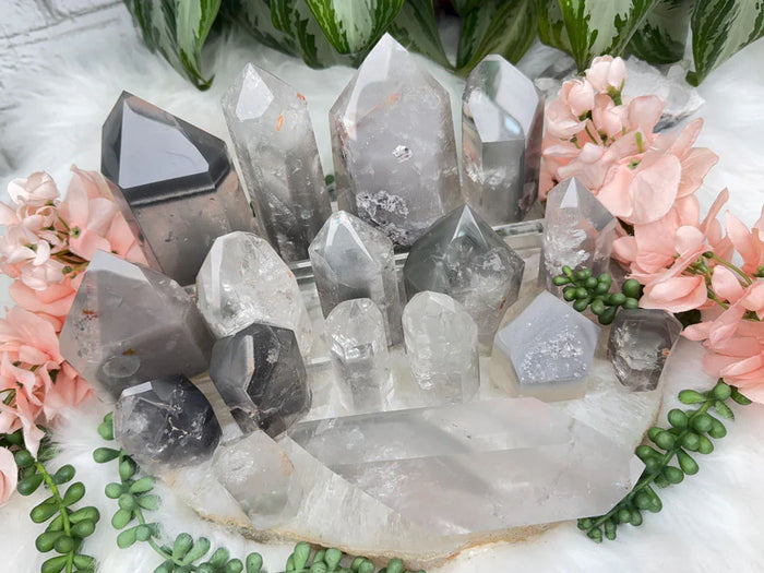 Gray Lithium Quartz Points