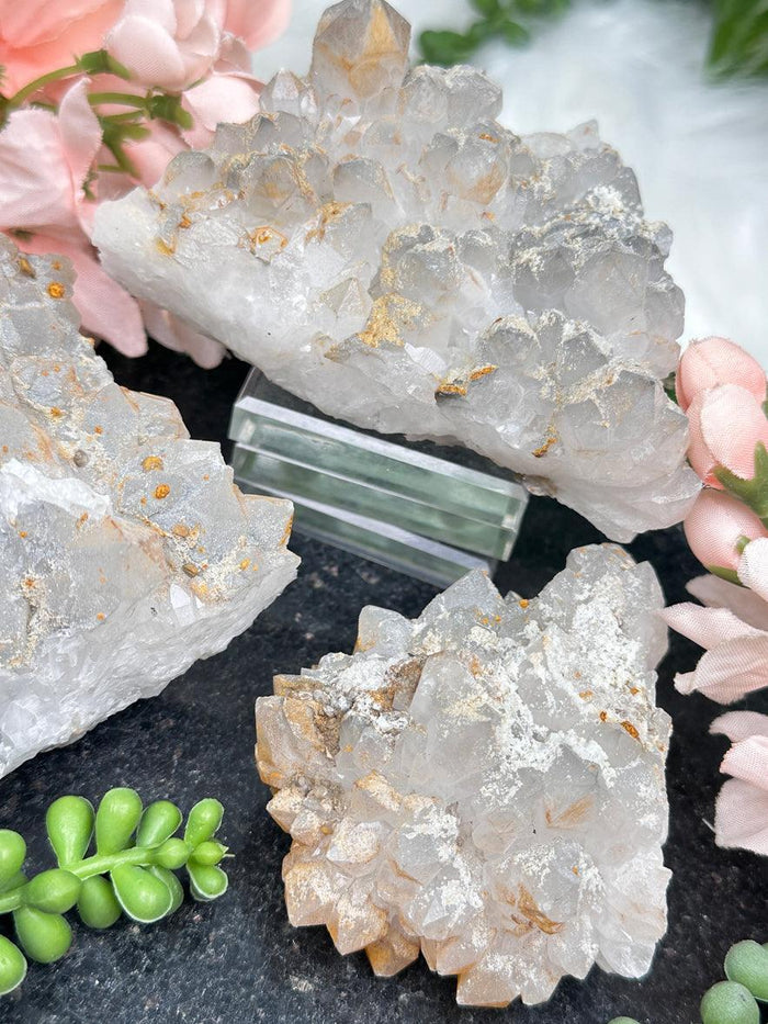 Gray Quartz Calcite Crystal
