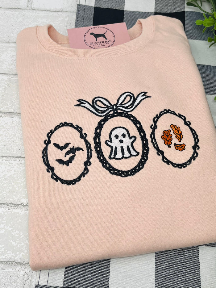 HALLOWEEN FRAMES Embroidered T-shirt or Sweatshirt