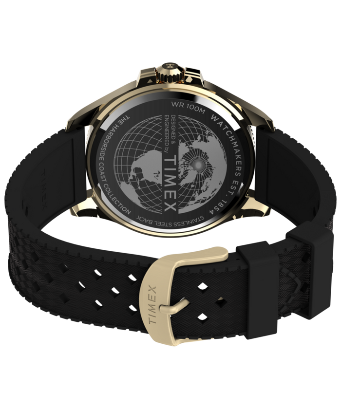 TW2Y05300 Harborside Coast 44mm Synthetic Rubber Strap Watch Caseback with Attachment Image