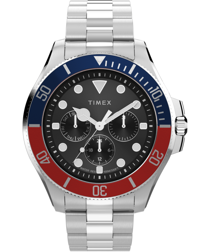 TW2Y33300 Harborside Coast Multifunction 43mm Stainless Steel Bracelet Watch Primary Image