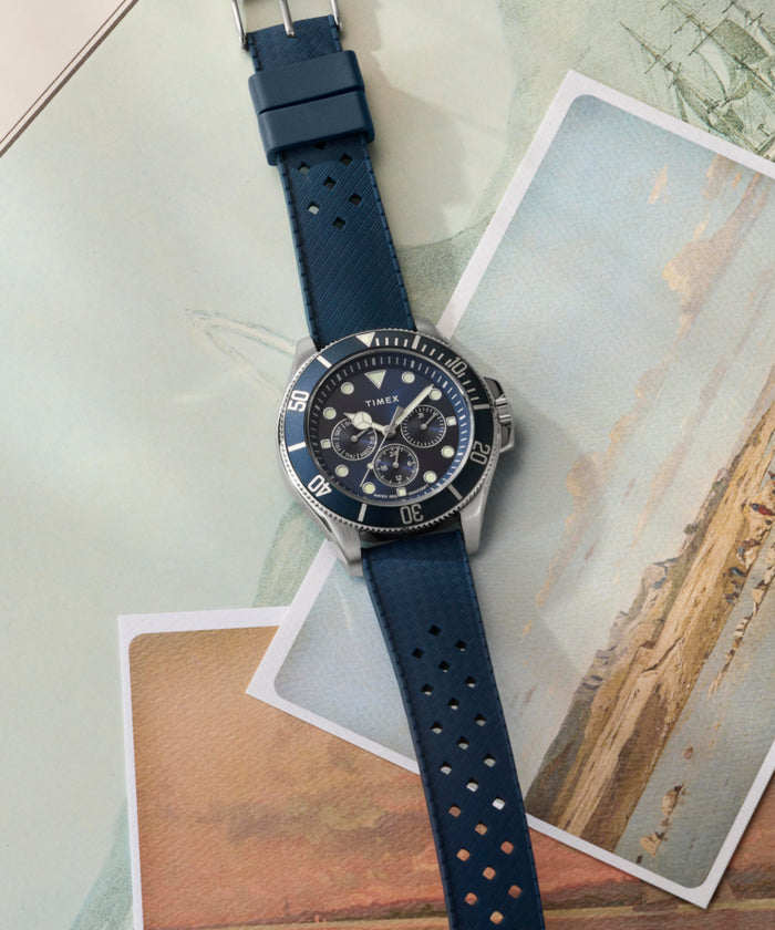 TW2Y33400  Harborside Coast Multifunction 43mm Synthetic Rubber Strap Watch Collab Additional Image