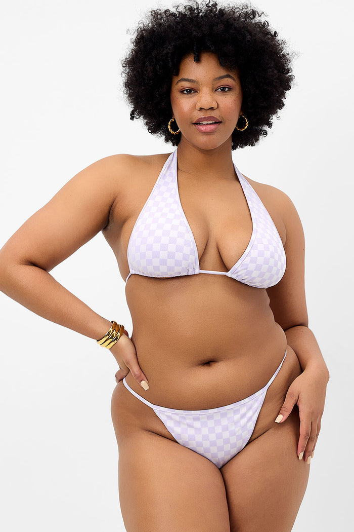 harmony purple checker jacquard skimpy bottom XL