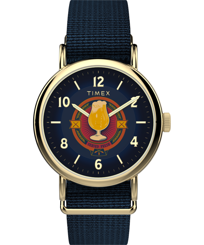 TW2Y76100 Harry Potter x Timex Weekender Butterbeer 40mm Fabric Strap Watch Primary Image