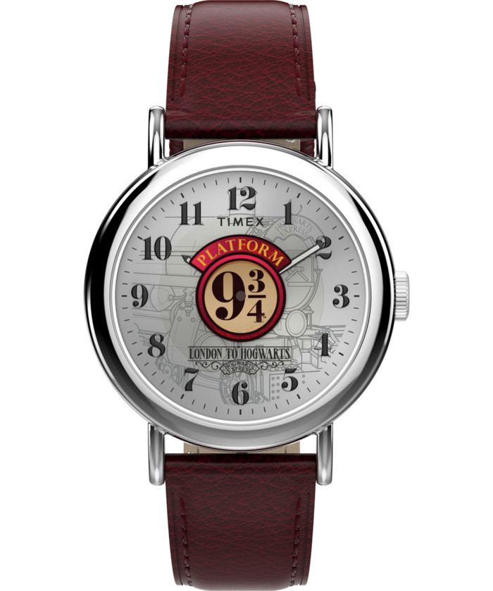 TW2Y76200 Harry Potter x Timex Weekender Platform 9 3/4 37mm Leather Strap Watch Primary Image