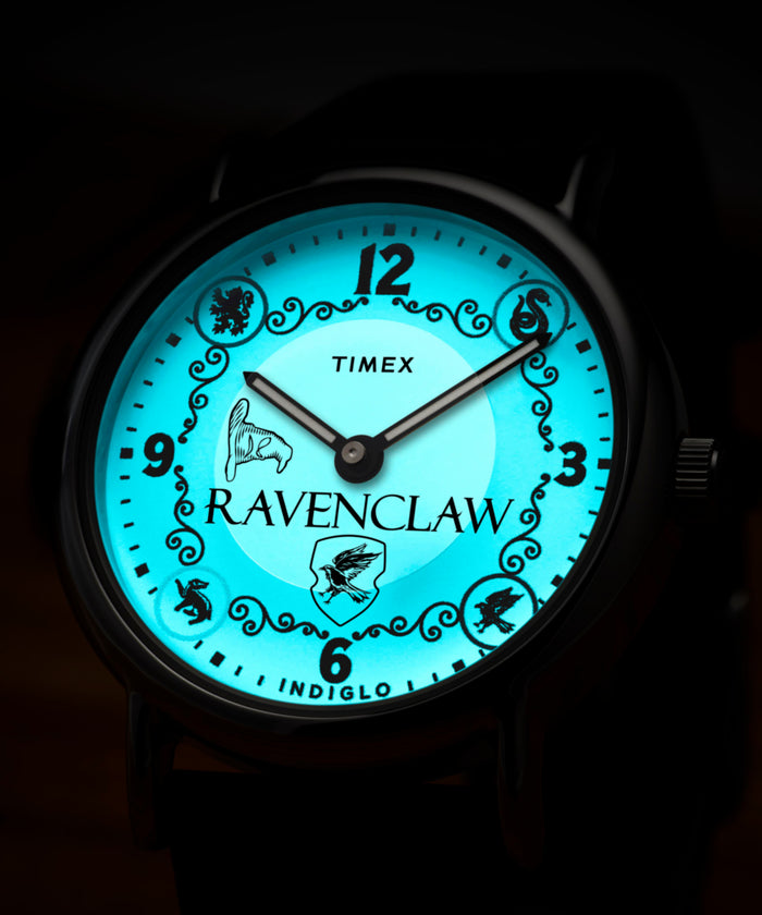 TW2Y76500 Harry Potter x Timex Weekender Ravenclaw House 38mm Leather Strap Watch Collab Additional Image