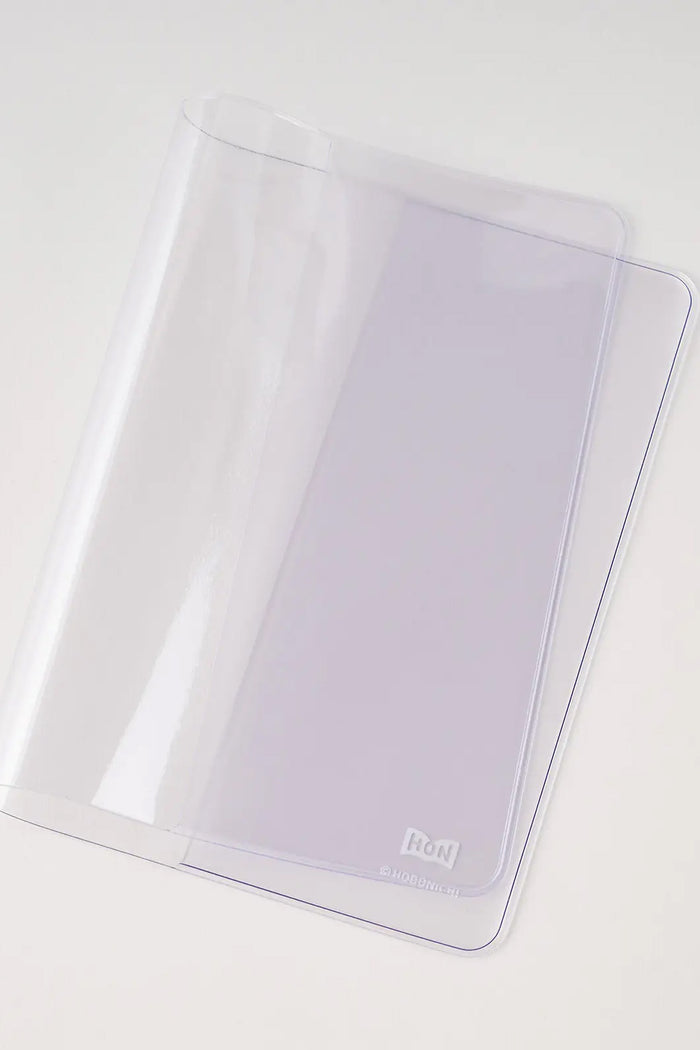 Hobonichi Techo HON A5 clear notebook cover, rounded corners, transparent plastic