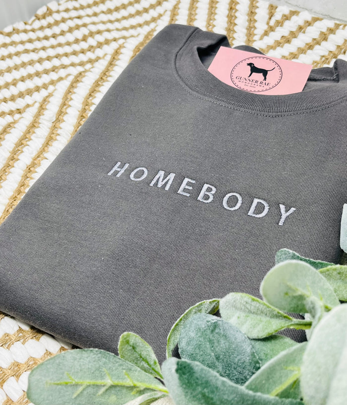 HOMEBODY Custom Embroidered T-shirt or Sweatshirt