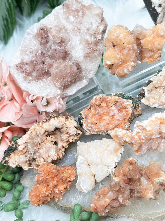 orange-heulandite-clusters