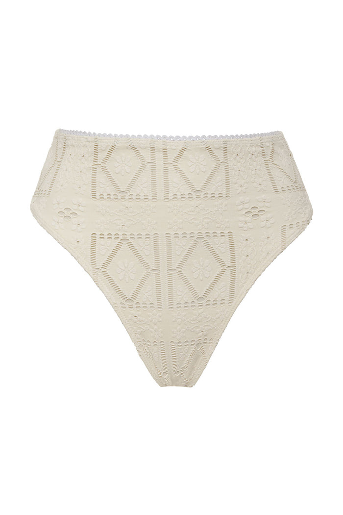 Jenna High Waist Bikini Bottom Angel Dust